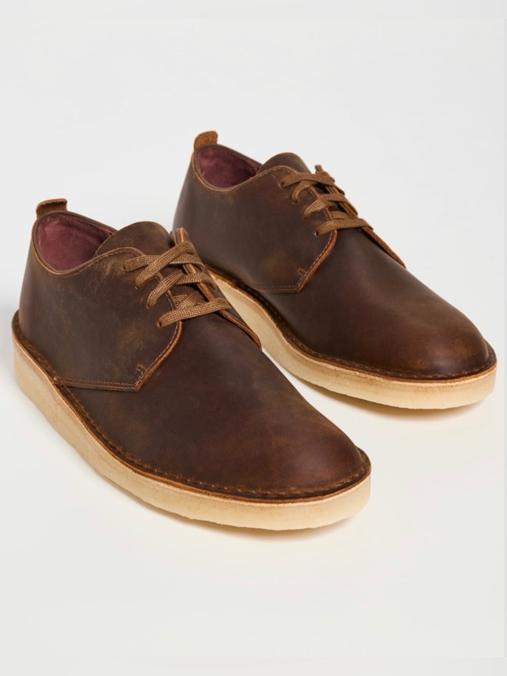 Clark’s Mens Cole London shoe in Beeswax • new